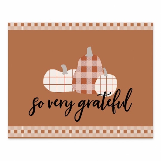 So Very Grateful Gourds Tabletop Canvas